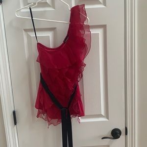 One shoulder Bebe top